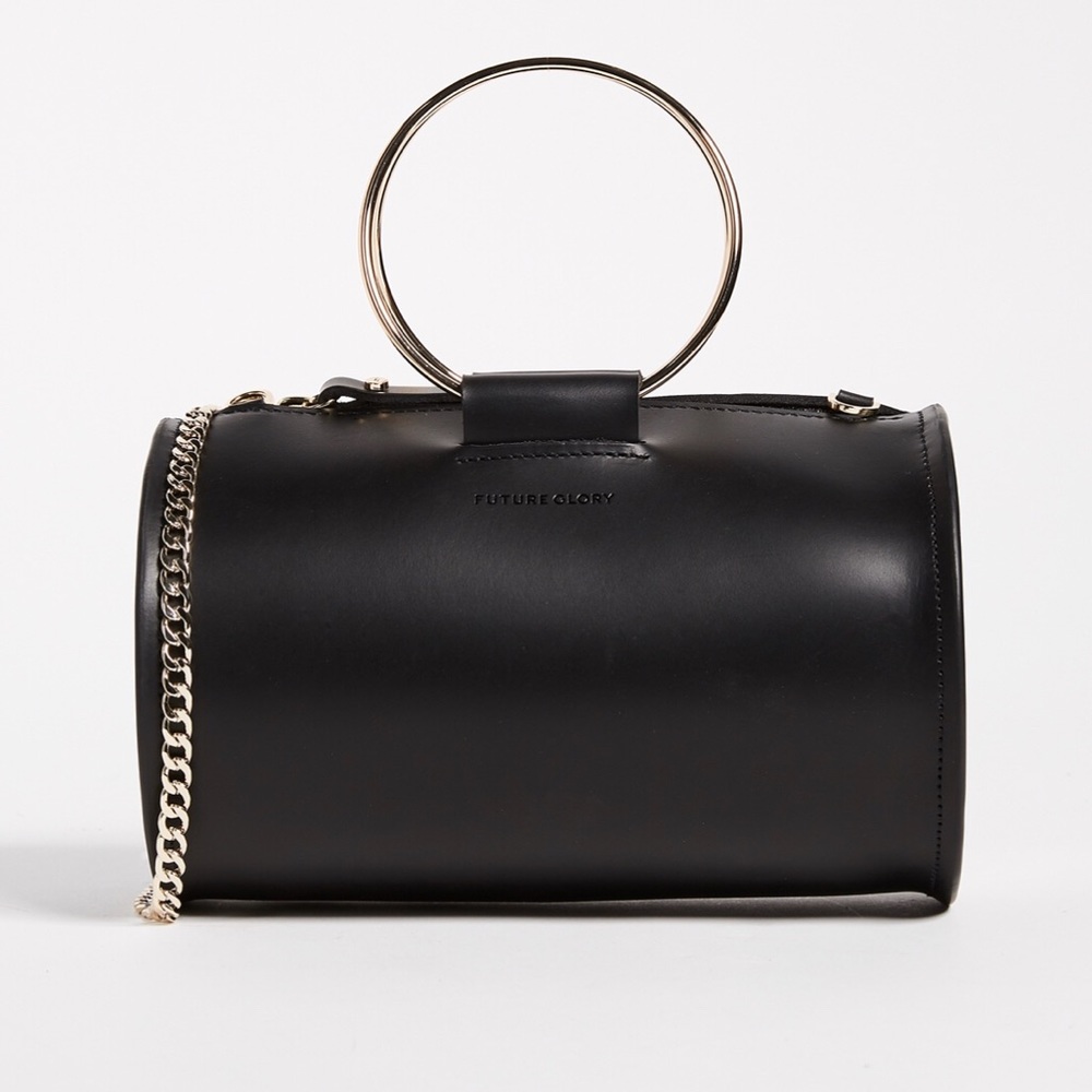 Margaux Leather Duffel Bag with Circle Handle